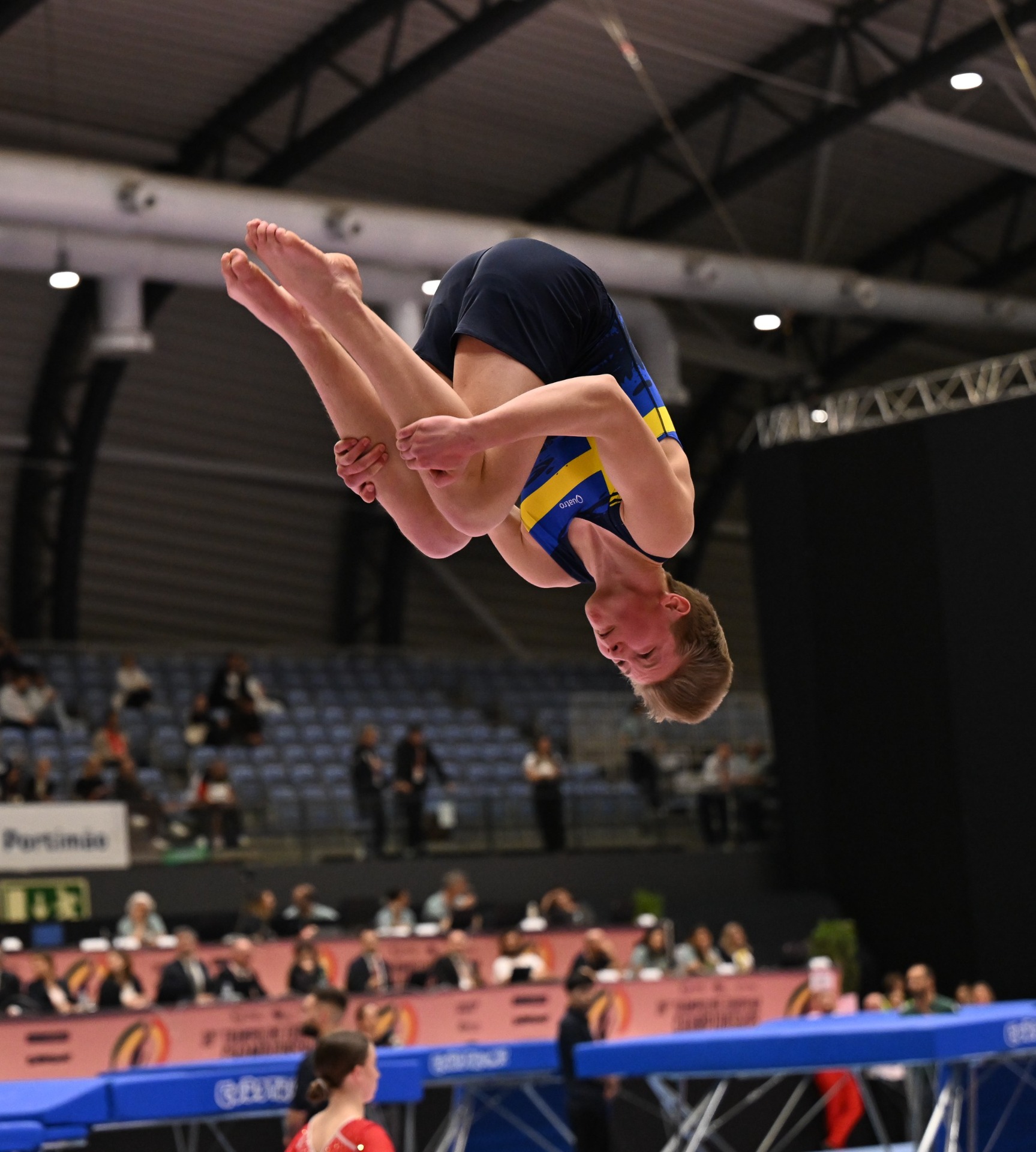 Edvin i en dubbelsalto